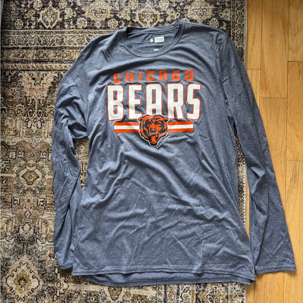 NFL Chicago Bears Charcoal/Blue Long Sleeve Tee